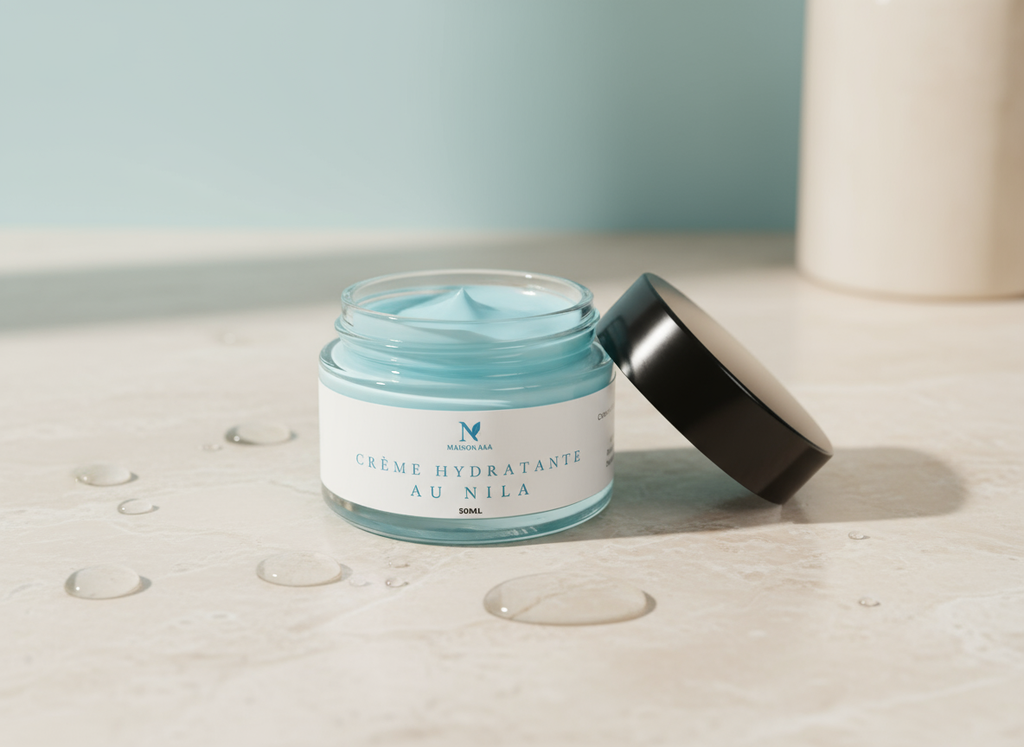 Crème Hydratante NILA à la Glycérine, Argan & Coco – Éclat, Douceur et Nutrition
