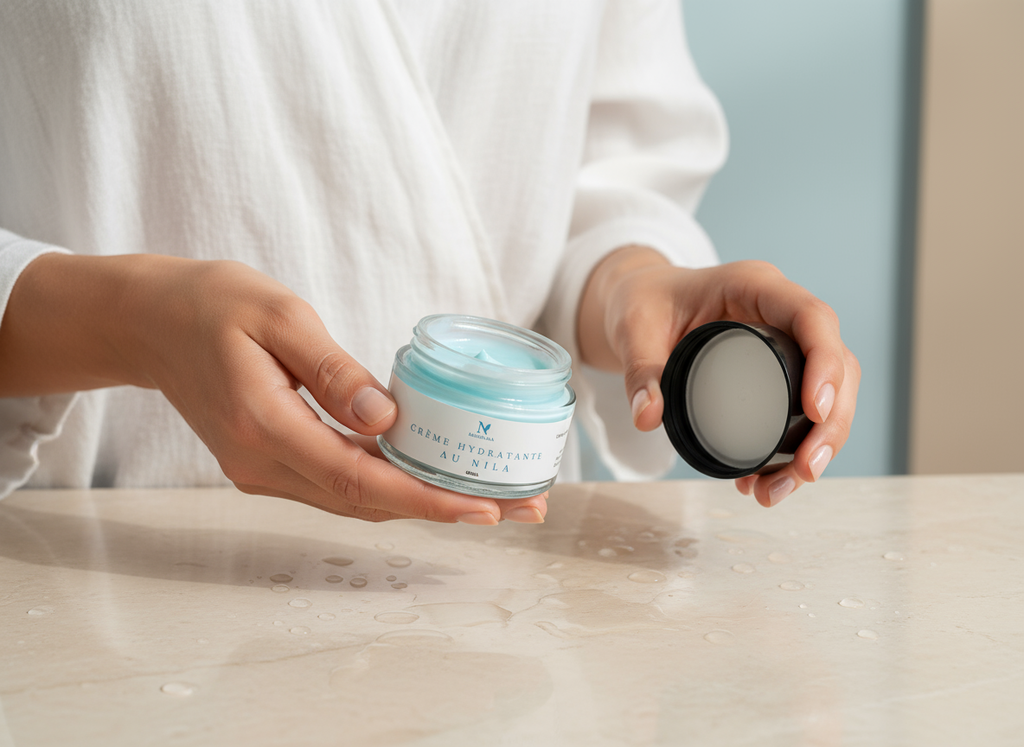 Crème Hydratante NILA à la Glycérine, Argan & Coco – Éclat, Douceur et Nutrition
