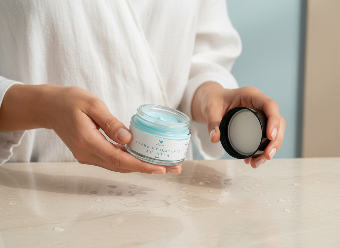 Crème Hydratante NILA à la Glycérine, Argan & Coco – Éclat, Douceur et Nutrition