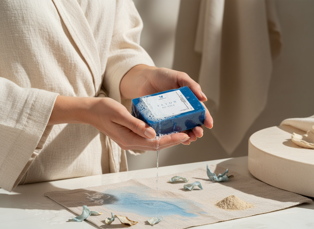 Savon NILA Saponifié à Froid – Éclaircissant, Purifiant & Nourrissant